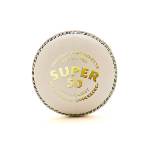 SG SUPER 50 White Cricket Leather Ball